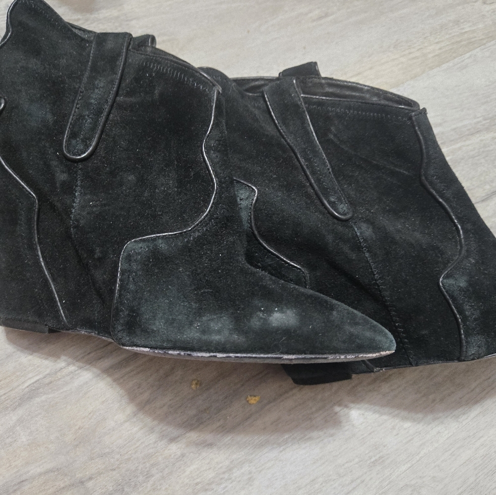 Black Suede Ankle Boots